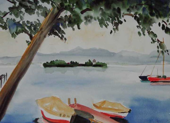 Boote bei Gstadt Boote bei Gstadt