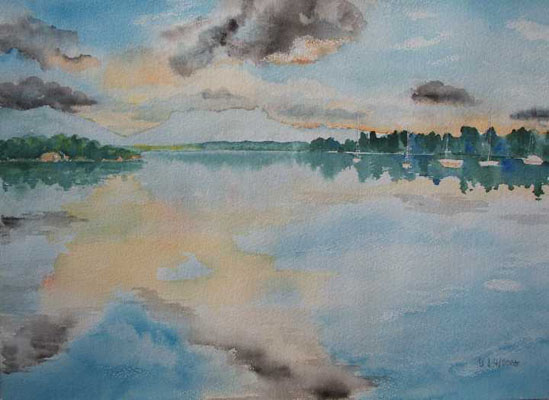 Spiegelungen in der Mühlner Bucht Spiegelungen in der Mühlner Bucht